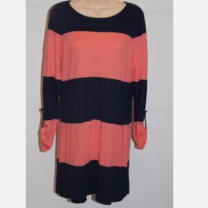NWT Tommy Bahama Swimsuit Cover Up Beach Sweater Dress Bold Stripe Coral Mare
